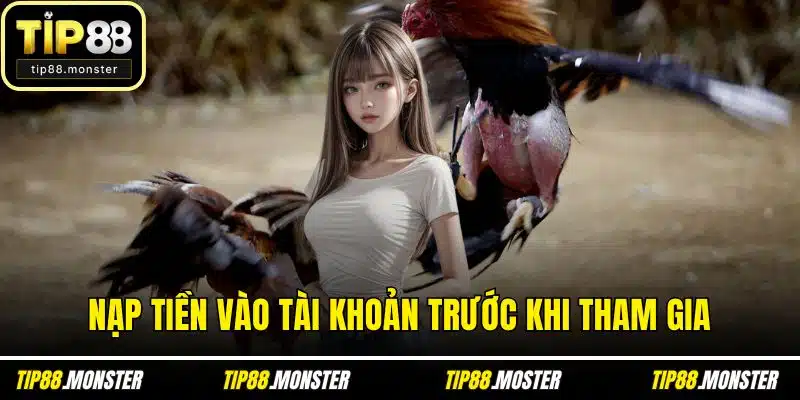 Nạp tiền vào tài khoản trước khi tham gia